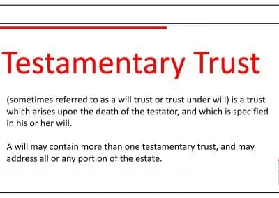 Testamentary trust